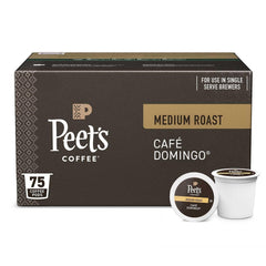 Peet's Coffee Medium Roast K-Cup Pods, Café Domingo 75 ct. - USA MEGA SHOP