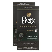 Peet's Espresso compatible aluminum capsule box, dark roast Nerissimo