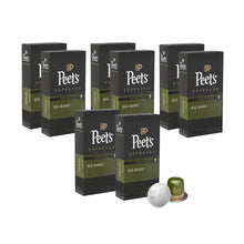 Nespresso-compatible coffee capsule boxes, Big Bang, with one silver capsule pod