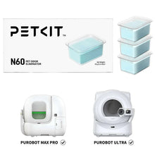 PETKIT N60 pet odor eliminator box with three teal scent cartridges