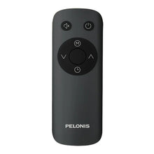 Pelonis black remote control with power and mode buttons for heater