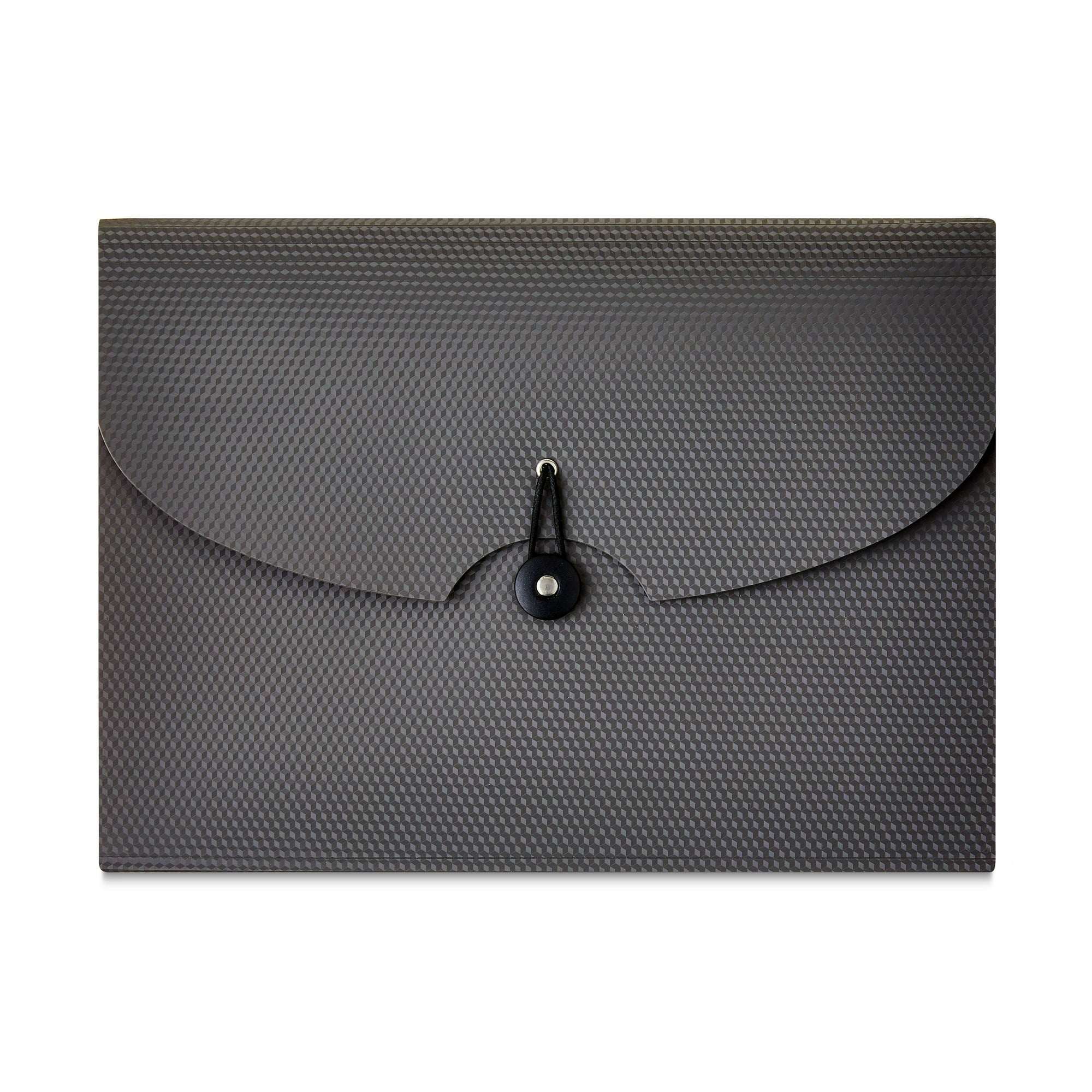 Pen+Gear 13-Pocket Letter-Size Expanding File Folder, Textured Gray