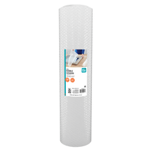 White bubble wrap roll with small bubbles, packing and shipping cushion