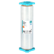 Clear stretch wrap roll with blue dispenser, 15 in width