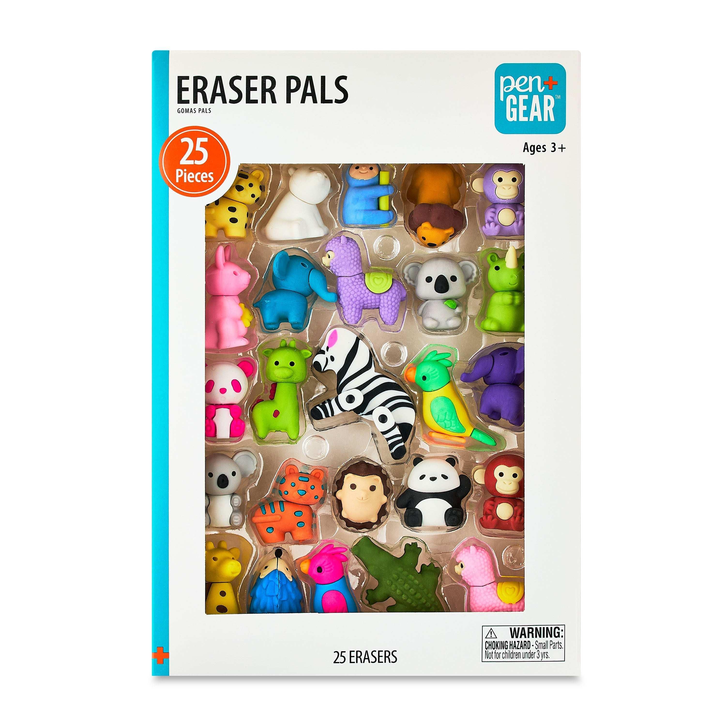 Pen+Gear Eraser Pals, Animals, 25 Count - USA MEGA SHOP