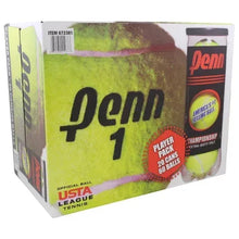 Penn Championship tennis balls box with large Penn 1 logo