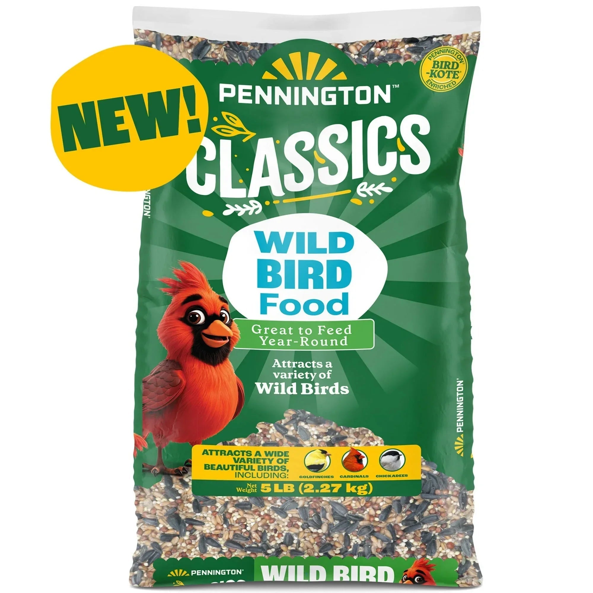 Pennington Classic Dry Wild Bird Feed and Wild Bird Seed, 1 Pack