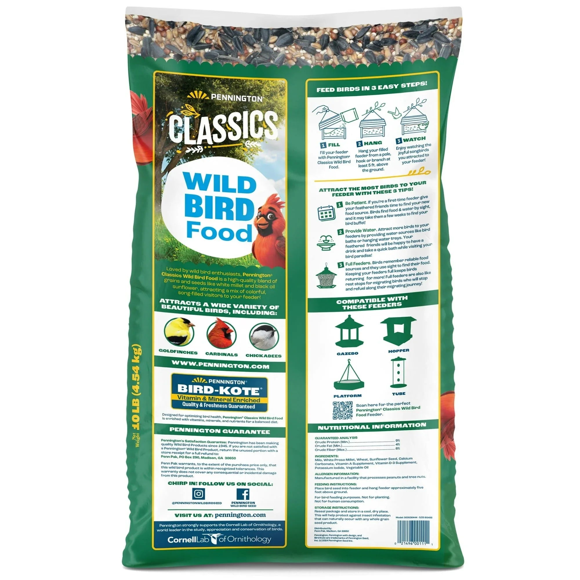 Pennington Classic Dry Wild Bird Feed and Wild Bird Seed, 1 Pack - USA MEGA SHOP