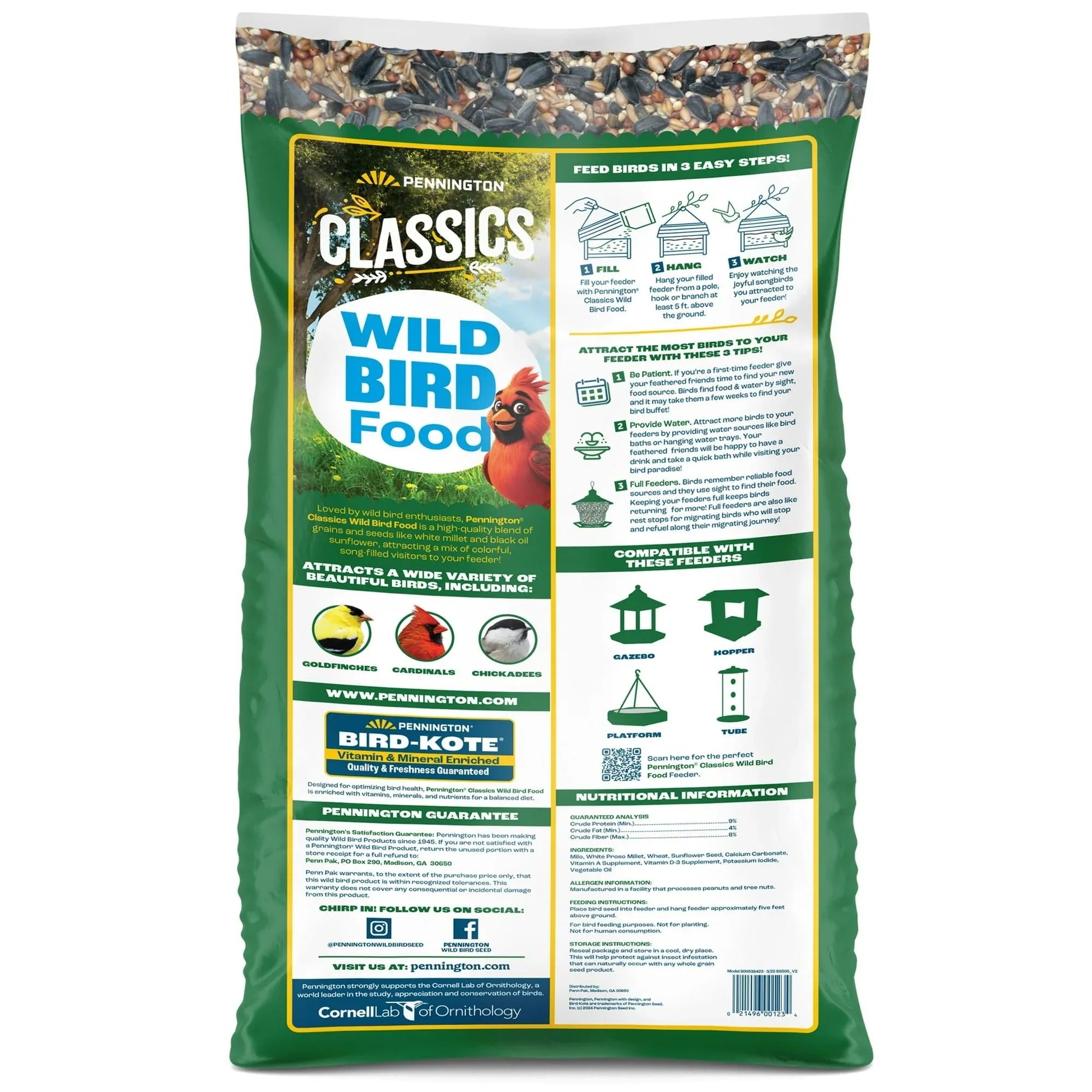 Pennington Classic Dry Wild Bird Feed and Wild Bird Seed, 1 Pack - USA MEGA SHOP