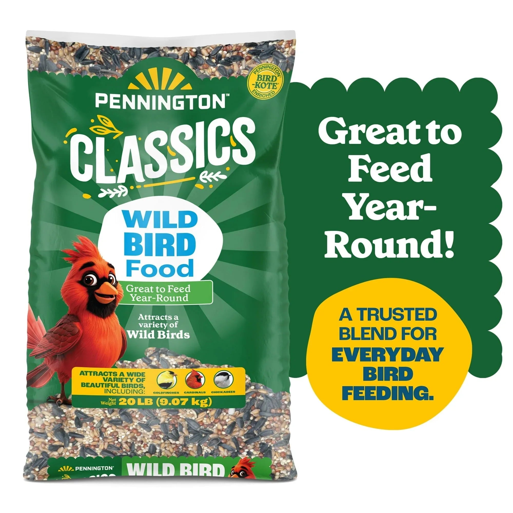 Pennington Classic Dry Wild Bird Feed and Wild Bird Seed, 1 Pack - USA MEGA SHOP