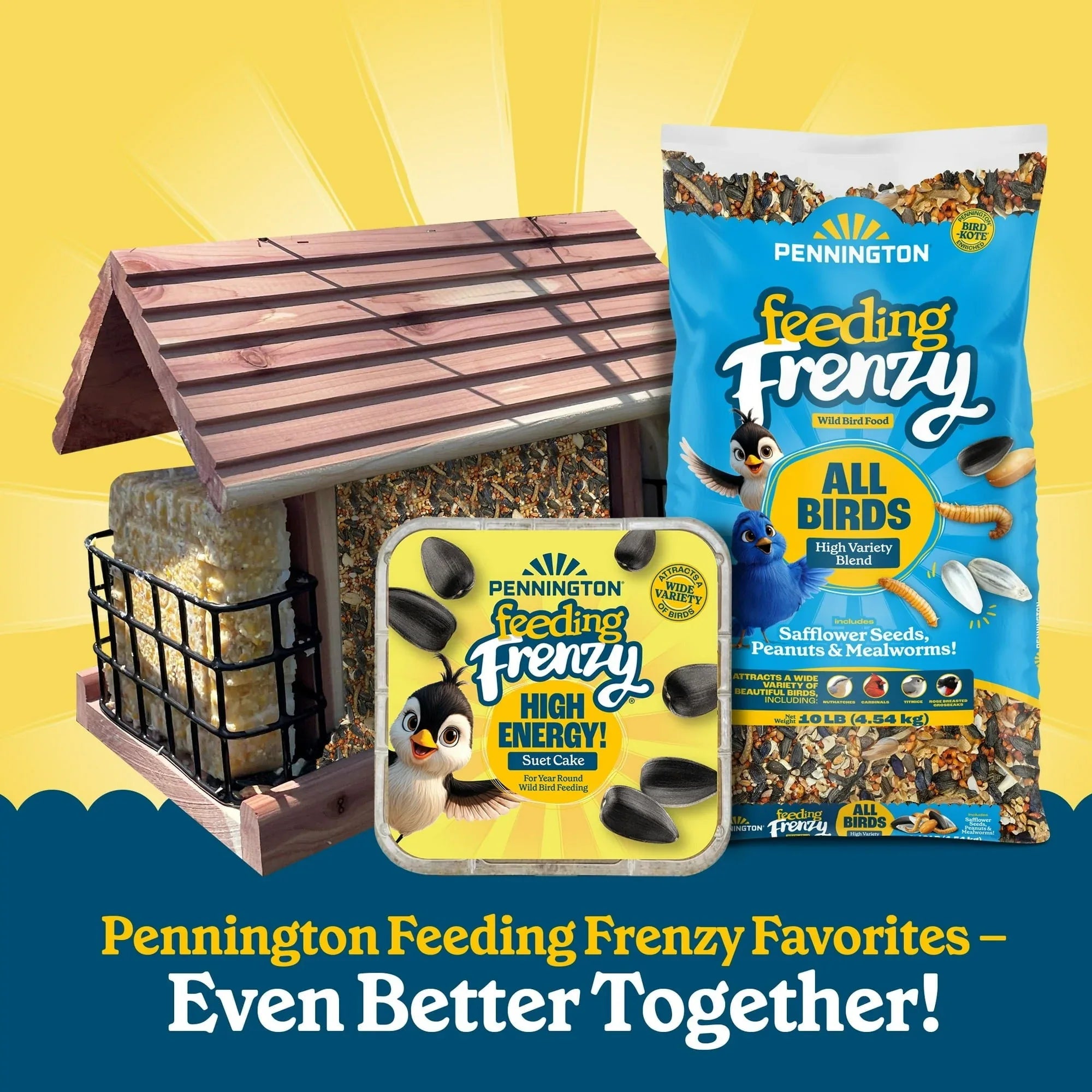 Pennington Feeding Frenzy Wild Bird Seeds, Wild Bird Food Mix - USA MEGA SHOP