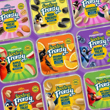 Assorted Feeding Frenzy suet cake variety trays with multiple fruit flavor labels