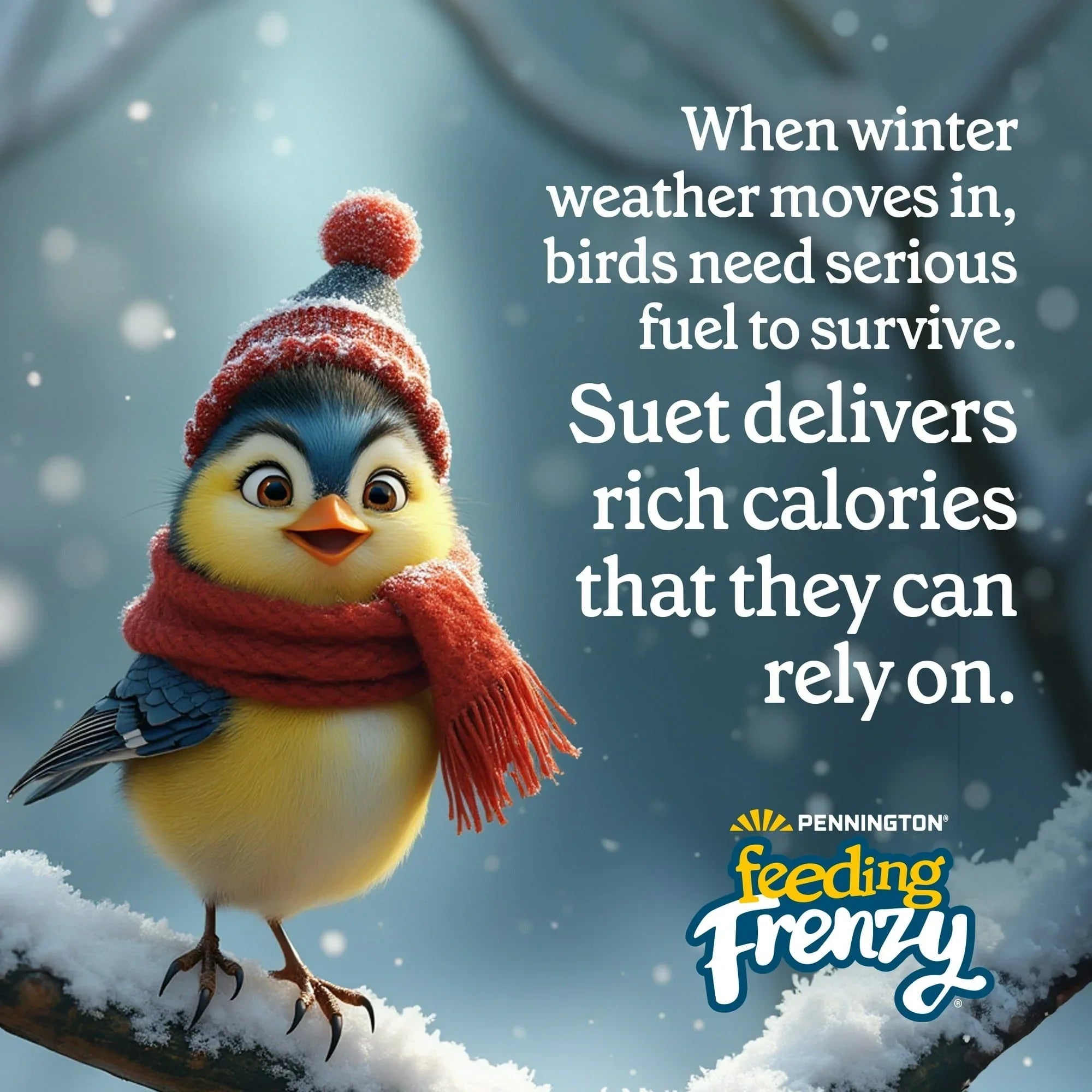 Pennington Feeding Frenzy Berry Treat Suet Cake, 11.75 oz, Suet Cakes for Wild Birds, Wild Bird Food, Fresh - USA MEGA SHOP