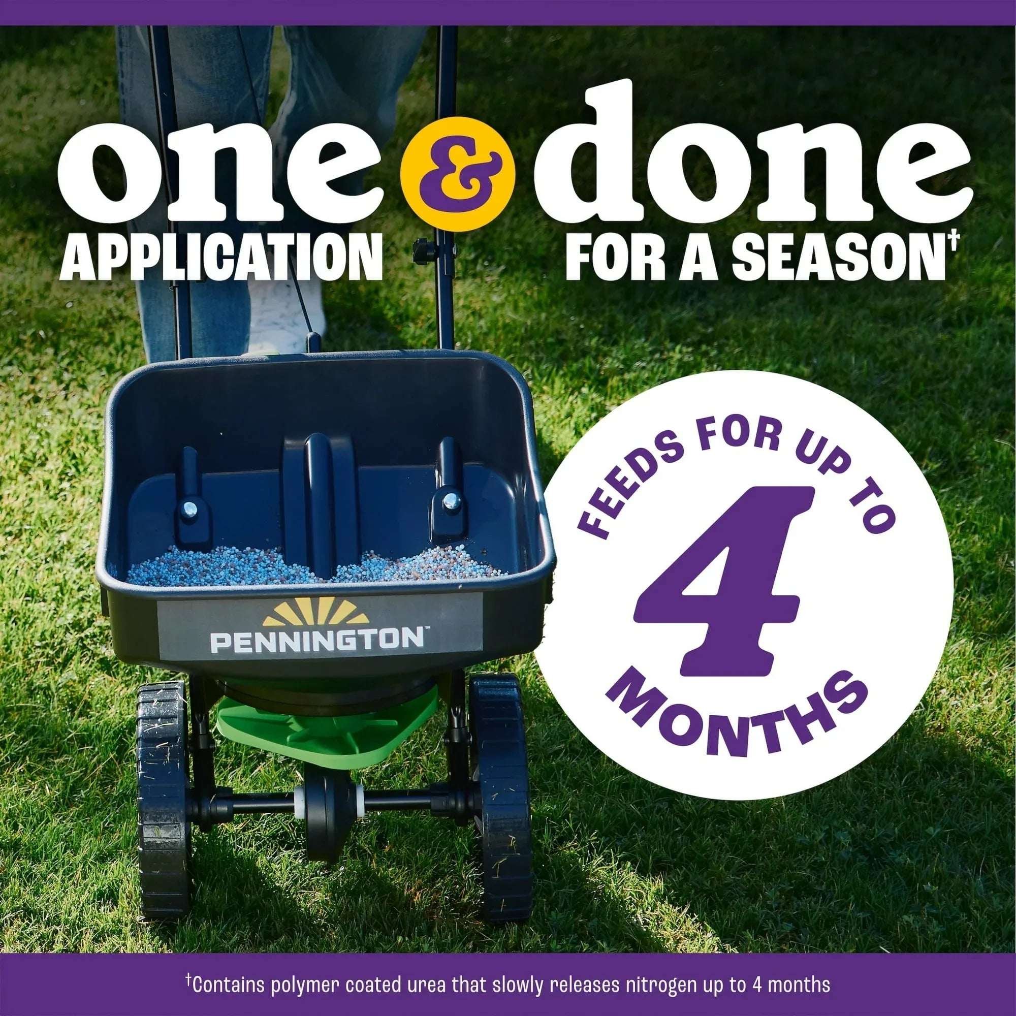 Pennington Full Season Southern Weed and Feed with Crabgrass Control, 25-0-14 Fertilizer, 25.6 lb., 8M Coverage