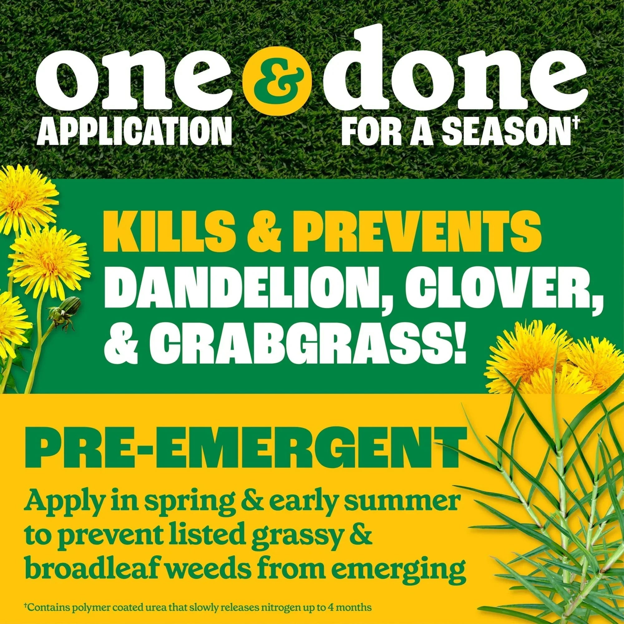 Pennington Full Season Weed and Feed Plus Crabgrass Control Lawn Food 25-0-8 Fertilizer