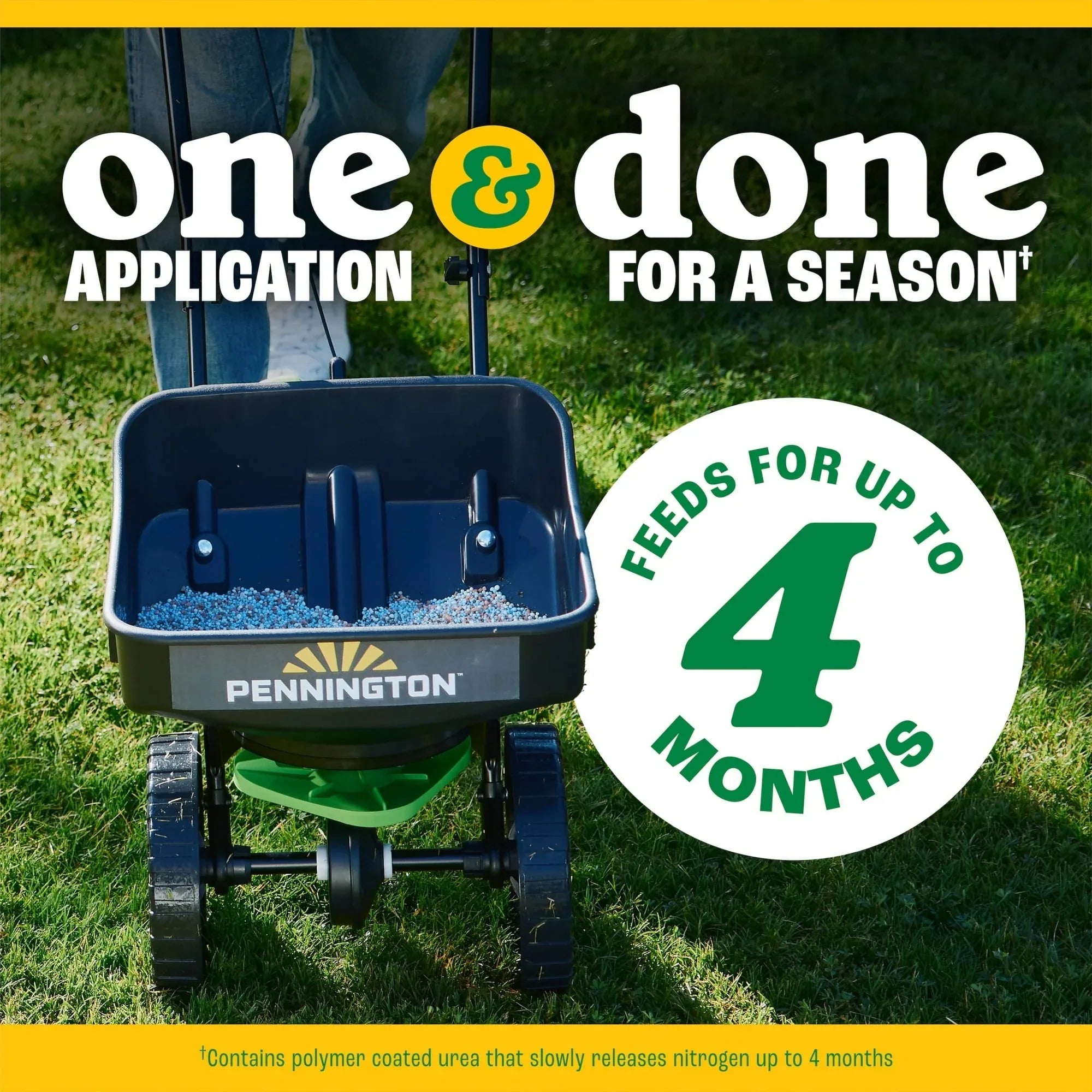 Pennington Full Season Weed and Feed Plus Crabgrass Control Lawn Food 25-0-8 Fertilizer