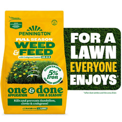 Pennington Full Season Weed and Feed Plus Crabgrass Control Lawn Food 25-0-8 Fertilizer