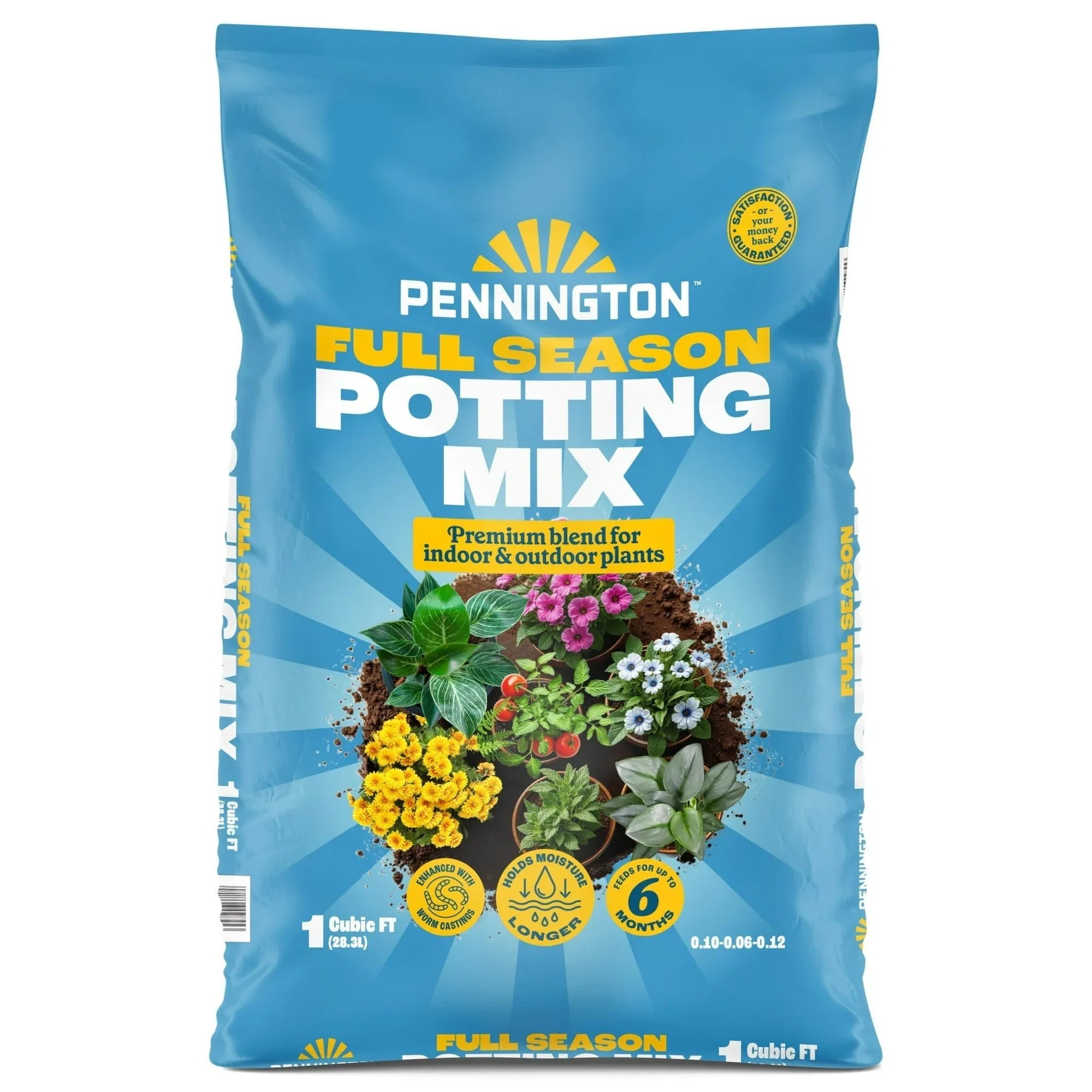 Pennington Full Season Potting Soil Mix, 1 Bag