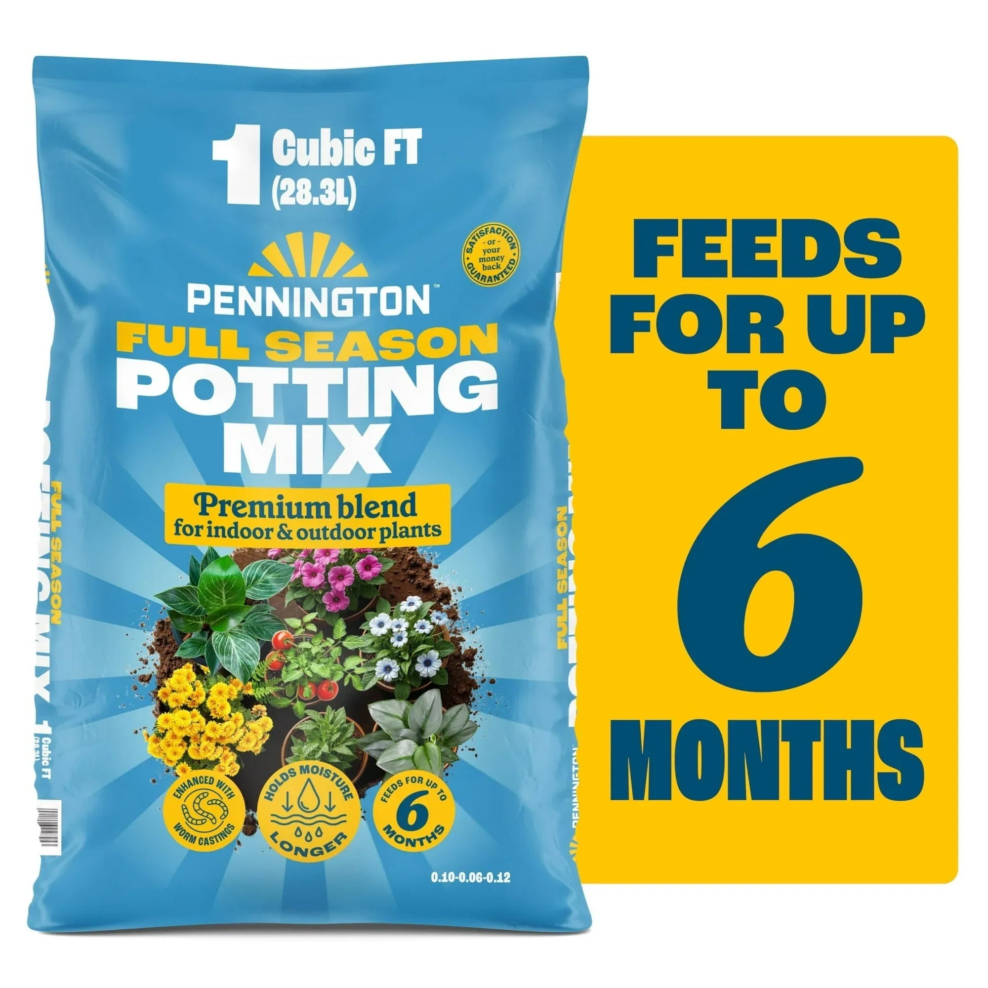 Pennington Full Season Potting Soil Mix, 1 Bag