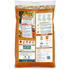 Wild bird food bag back panel with feeding directions and ingredient information