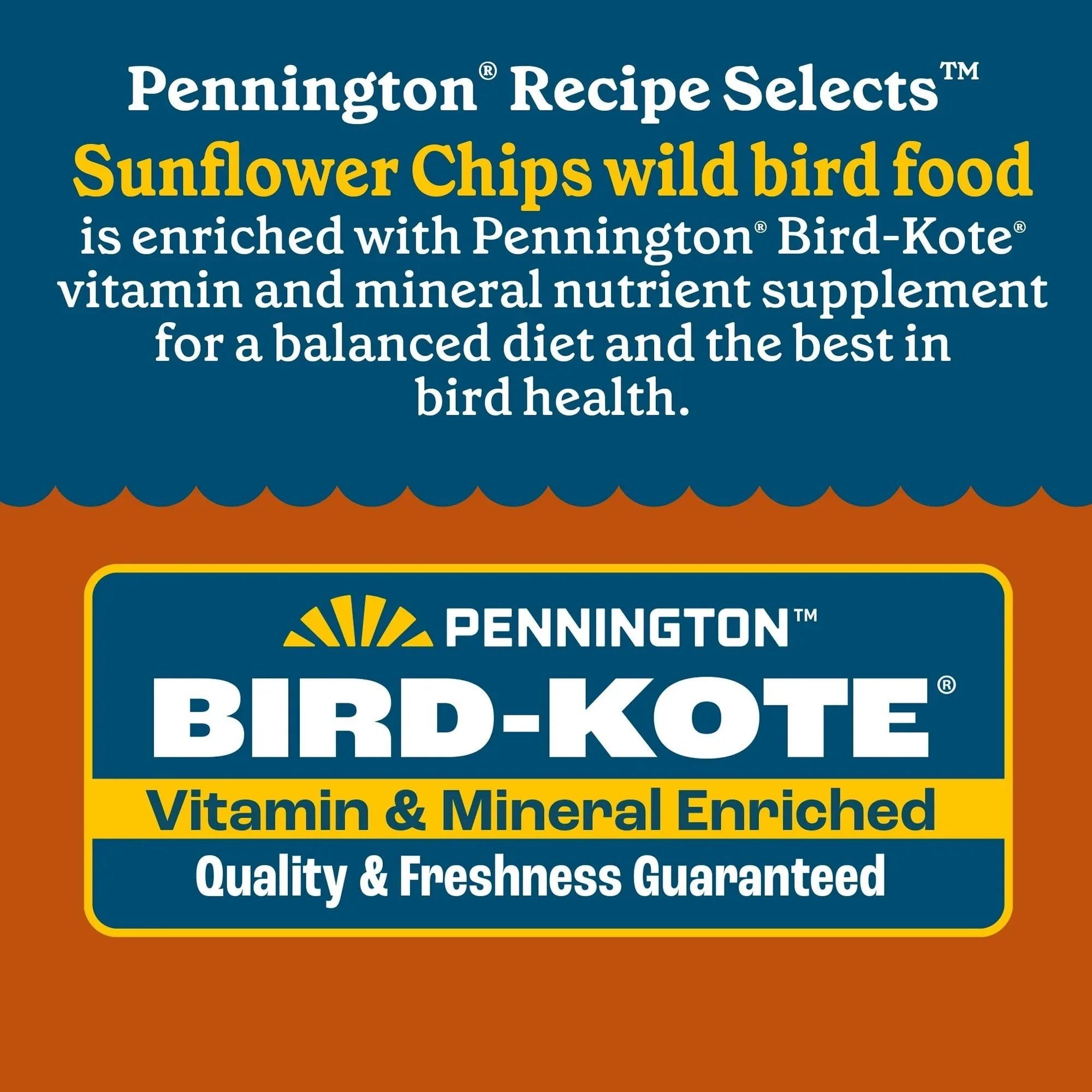 Pennington Recipe Selects Sunflower Chips, Dry Wild Bird Food and Seed, 5 lb. Bag, 1 Pack - USA MEGA SHOP