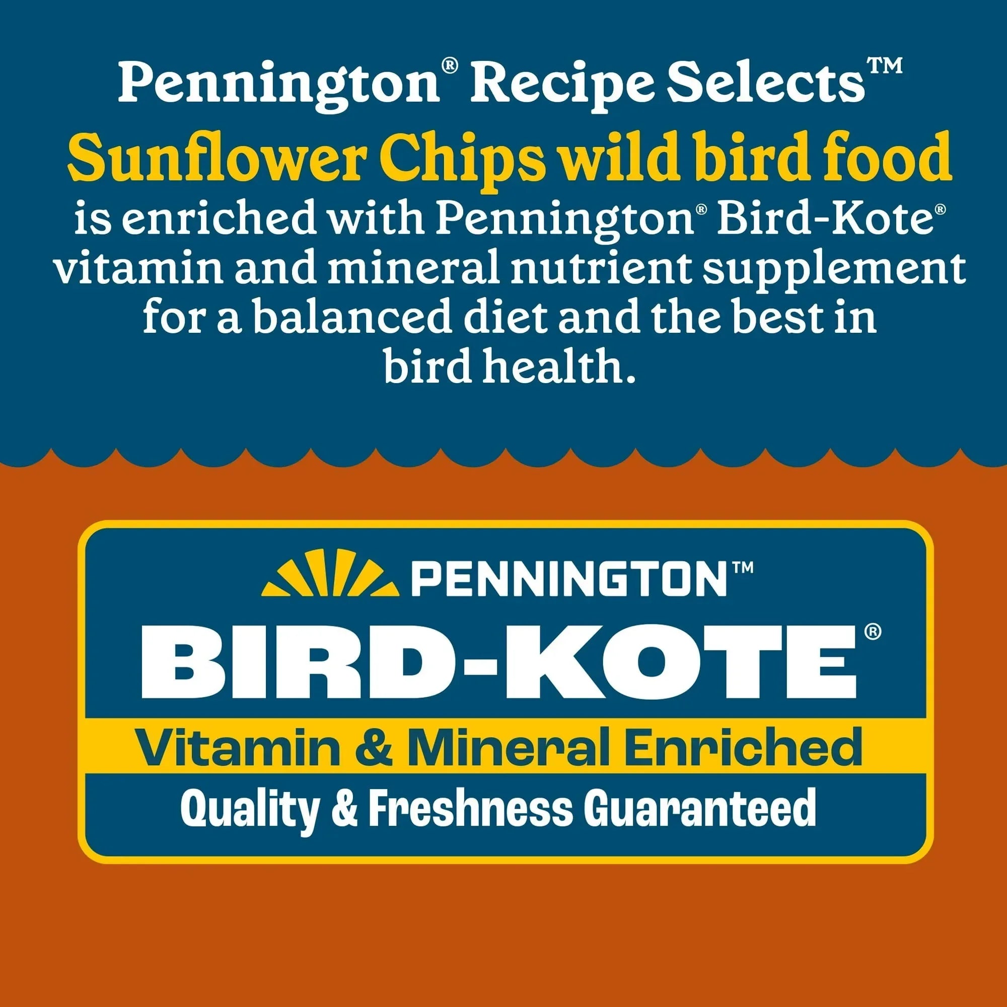 Pennington Recipe Selects Sunflower Chips, Dry Wild Bird Food and Seed, 5 lb. Bag, 1 Pack