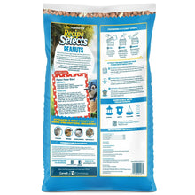 Back of bird peanut feed bag with nutrition and feeding instructions panels