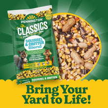 Pennington Classics squirrel & critter blend wildlife food bag with close-up seed mix