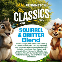 Pennington Classics squirrel & critter blend wildlife food bag with chipmunk and rabbit artwork