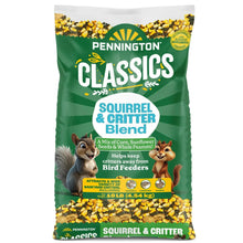 Pennington Classics squirrel & critter blend wildlife food bag, front view with mixed seeds