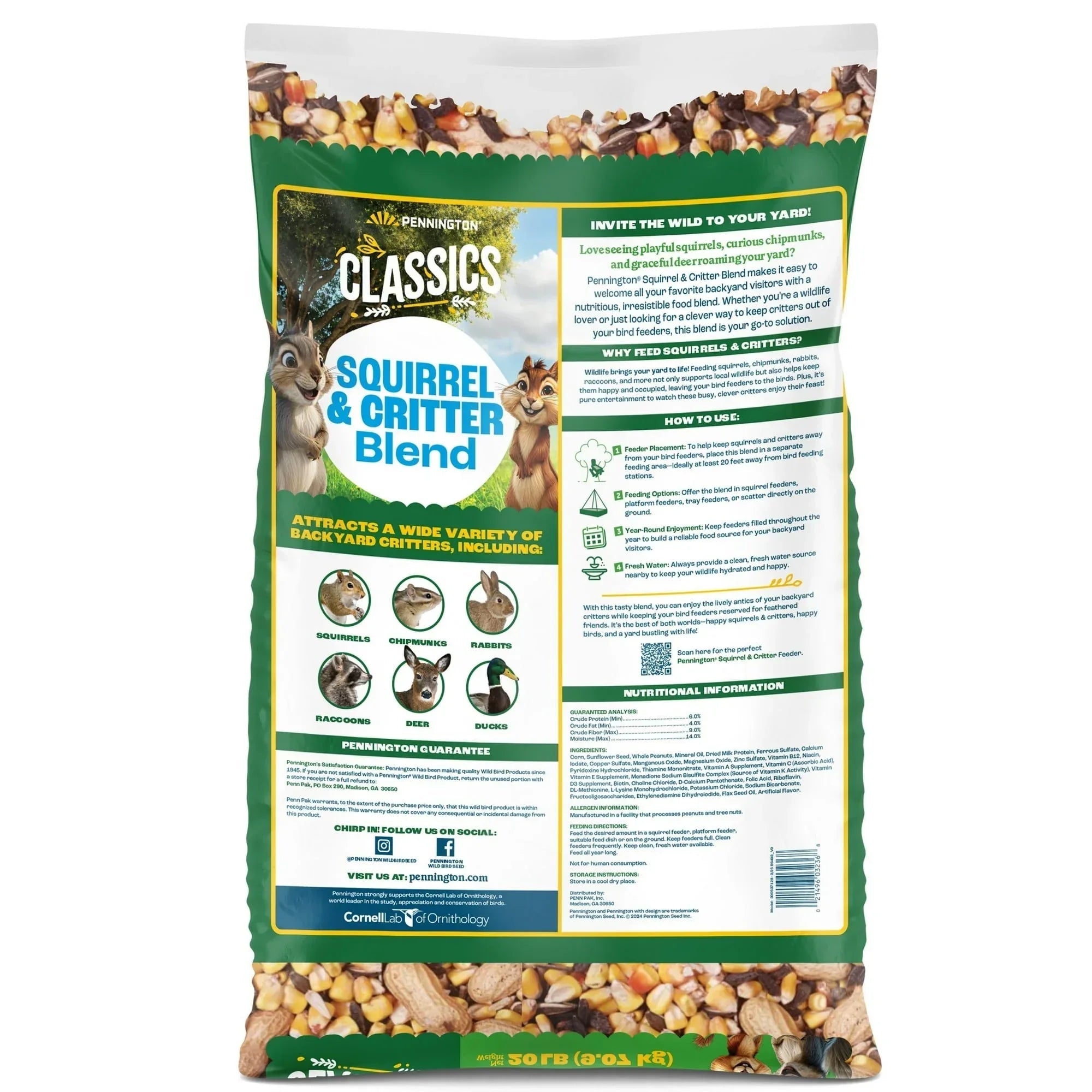 Pennington Classics Squirrel & Critter Blend Wildlife Food