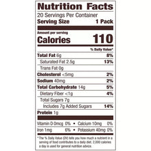 Milano dark chocolate cookies nutrition facts, 110 calories per pack