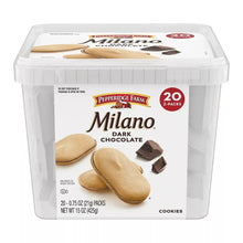 Milano dark chocolate cookies container, 20 two-pack tub