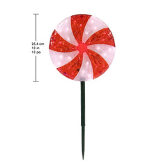 Peppermint LED Lawn Stakes, Set of 5 - USA MEGA SHOP