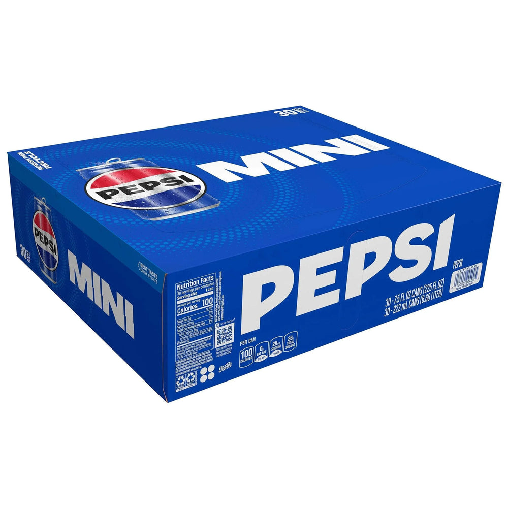 Pepsi Mini, 7.5 fl oz, 30-count - USA MEGA SHOP