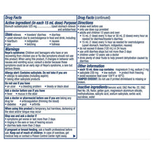 Pepto Bismol Ultra Liquid Drug Facts panel with active ingredient and directions
