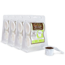 Multiple Perfect Pod EZ-Cup 2.0 paper filters with one filter cup and scoop