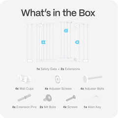 Perma Child Safety  Safe Step Baby Gate with Rental Safe Wall Protectors