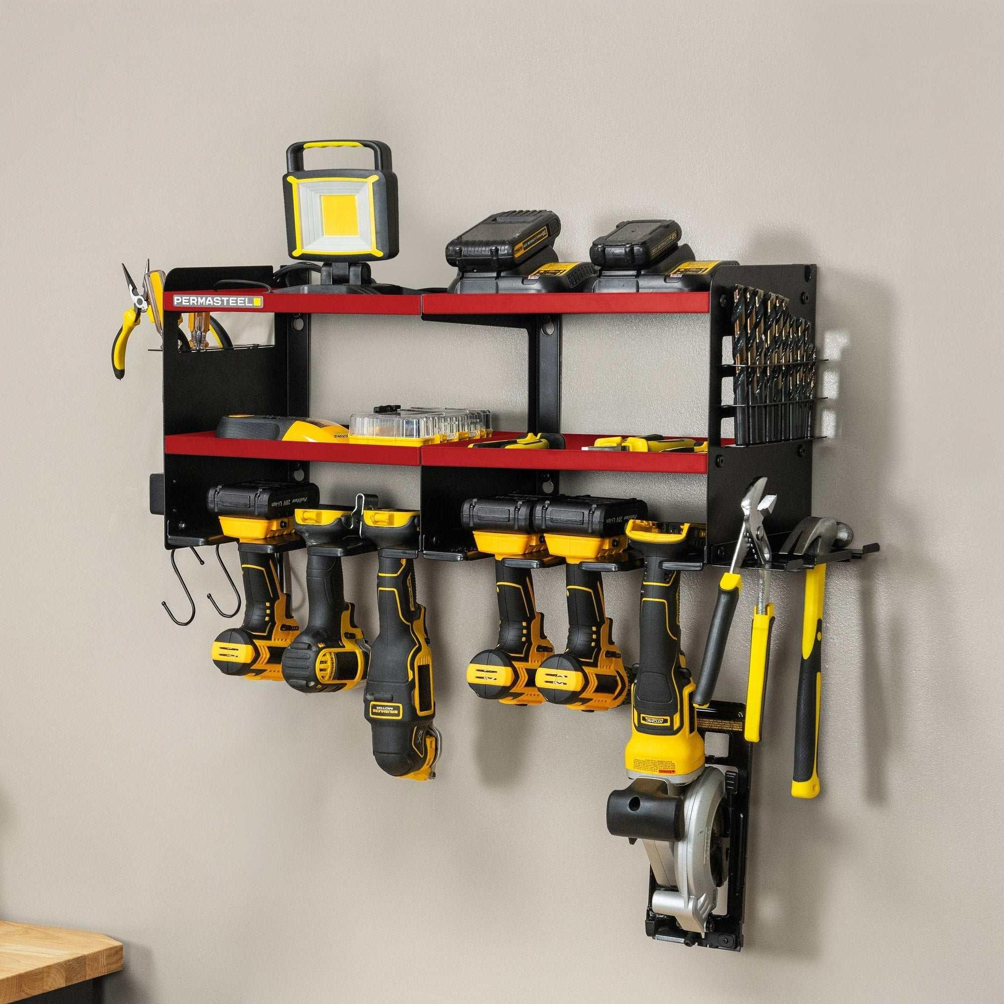 Permasteel-24-6-6-Bay-Heavy-Duty-Wall-Mounted-Power-Tool-Organizer13-_14 - USA Mega Shop
