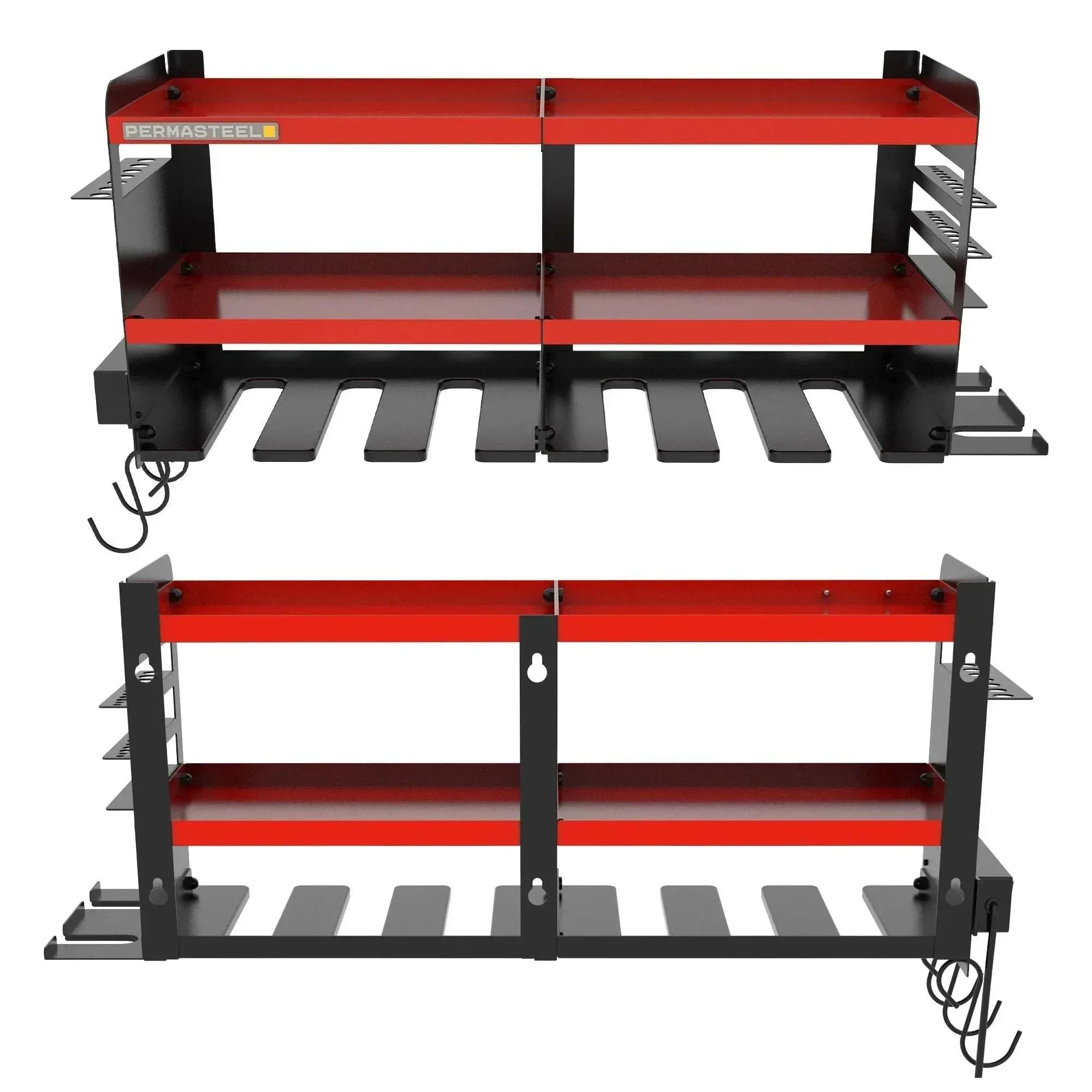 Permasteel 24.6″ 6-Bay Heavy Duty Wall Mounted Power Tool Organizer