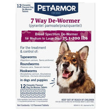 Dog de-wormer tablet box, PetArmor 7 Way De-Wormer front