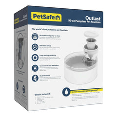 PetSafe Outlast 90 oz Cat Water Fountain, Bundle - USA MEGA SHOP