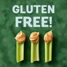 Peanut butter dollops on celery sticks