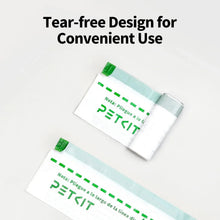Petkit tear-free litter bag rolls, sealed packs with green PETKIT logo