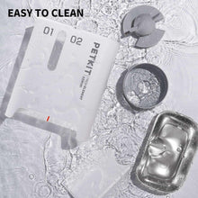 Dual-hopper dispenser parts with sealing ring and water splash for cleaning