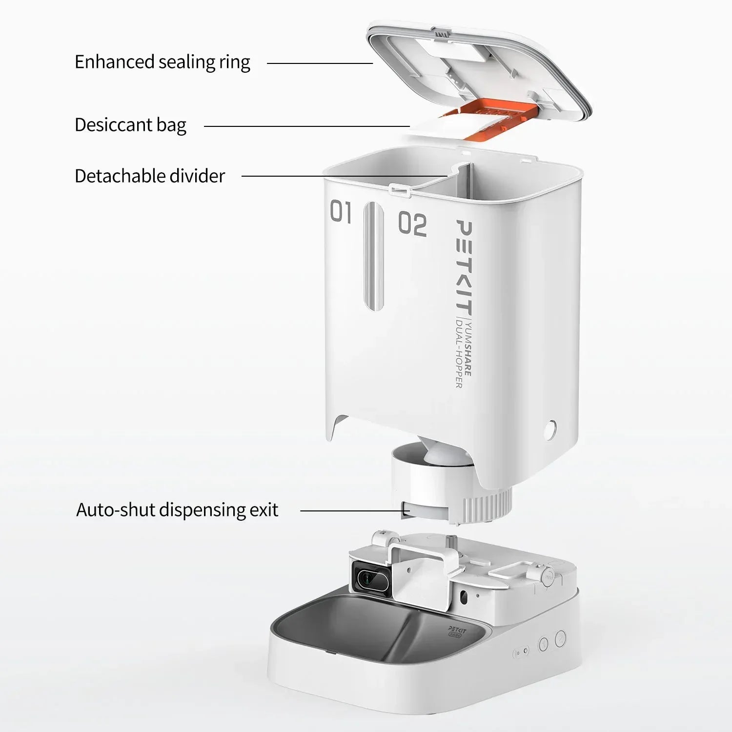 Petkit YumShare Dual-Hopper Smart Pet Food Dispenser