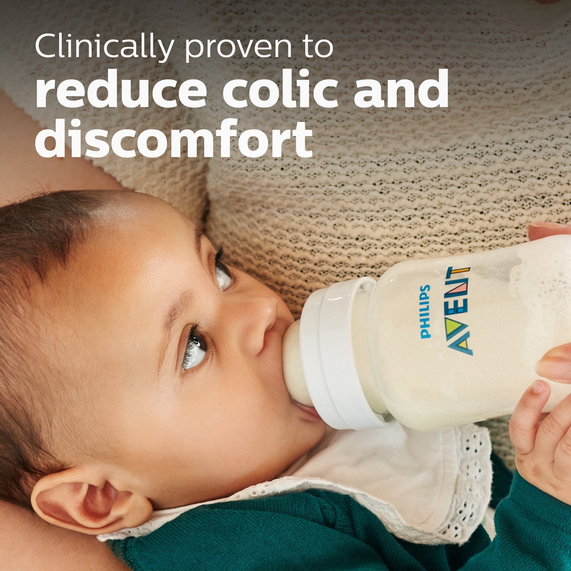 Philips Avent Anti-colic Baby Bottles, 11oz, 3pk, Clear, SCY106/03