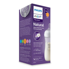 Philips Avent baby bottle box, Natural Response nipple, medium flow, 9 fl oz