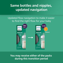 Two Philips Avent Natural glass baby bottle packs with medium flow nipple