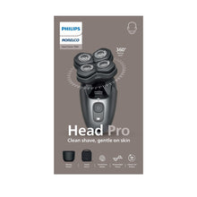Head Pro shaver box with four rotary shaving heads